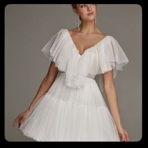 Custom White Cocktail Dress